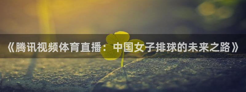 9255tv直播nba在线观看：《腾讯视频体育直播：中国女子排球的未来之路》